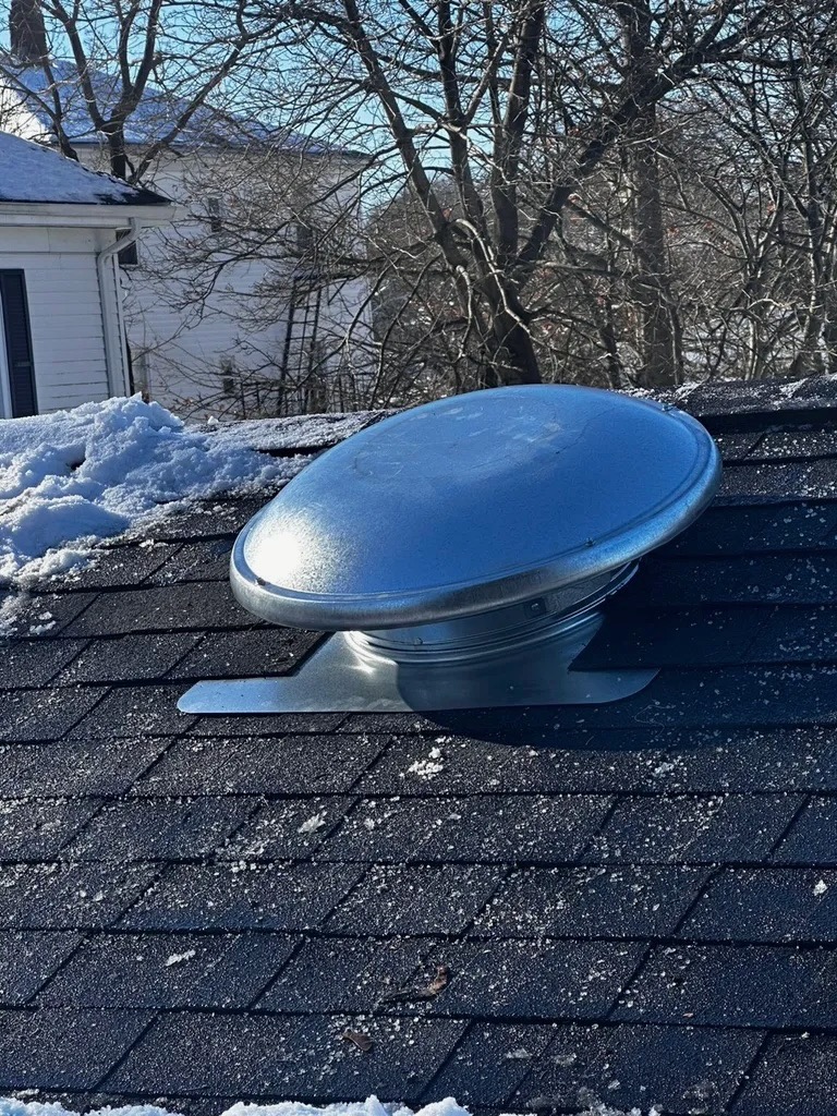Roof vent installation — architectural shingles