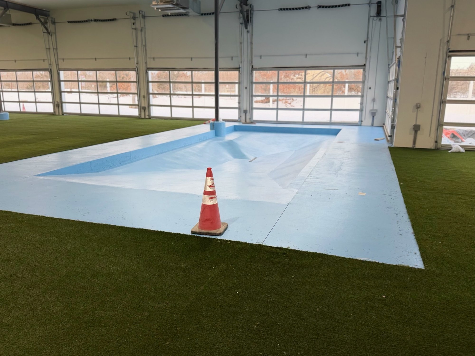 Completed interior play space