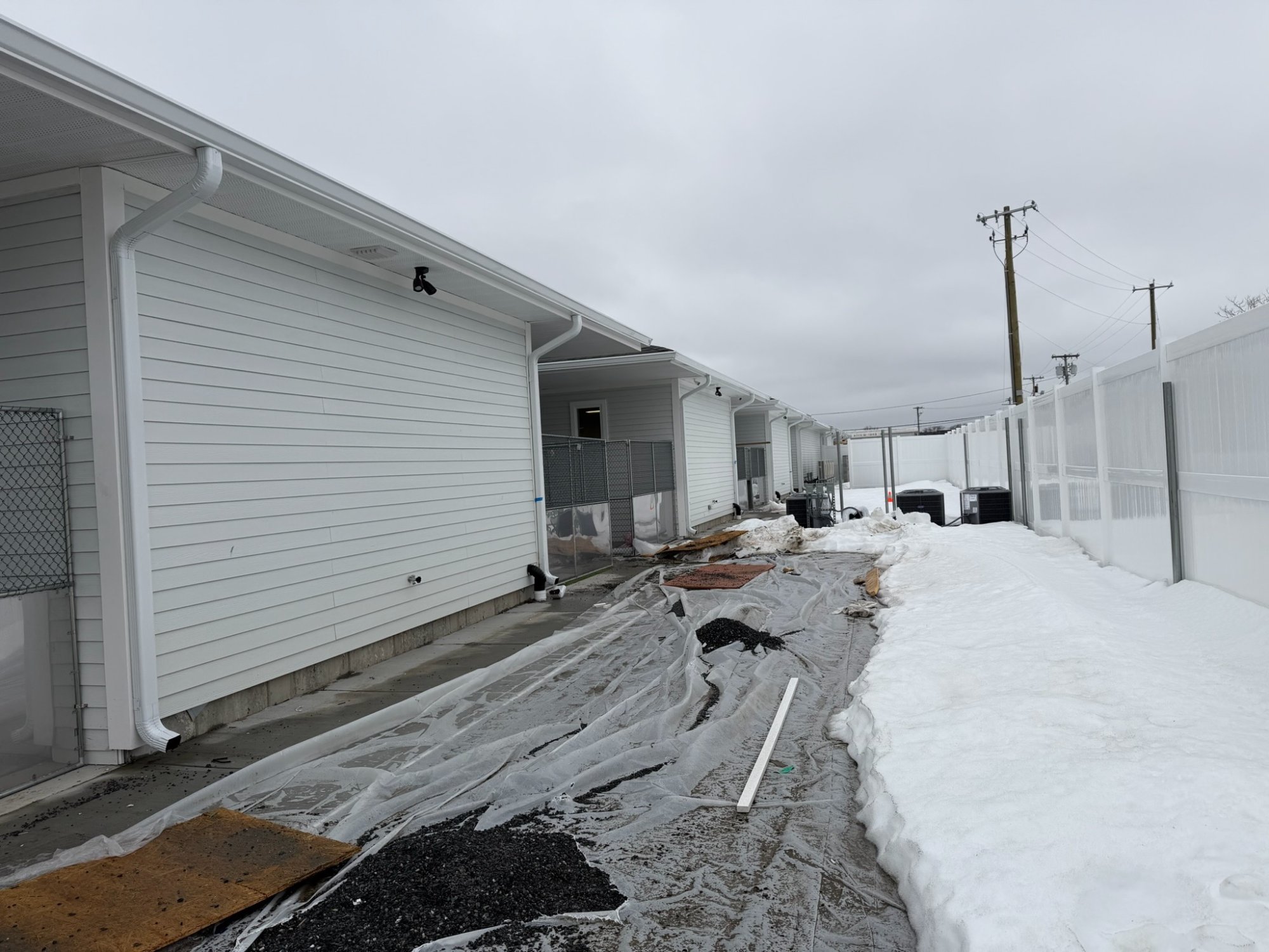 Side elevation in progress